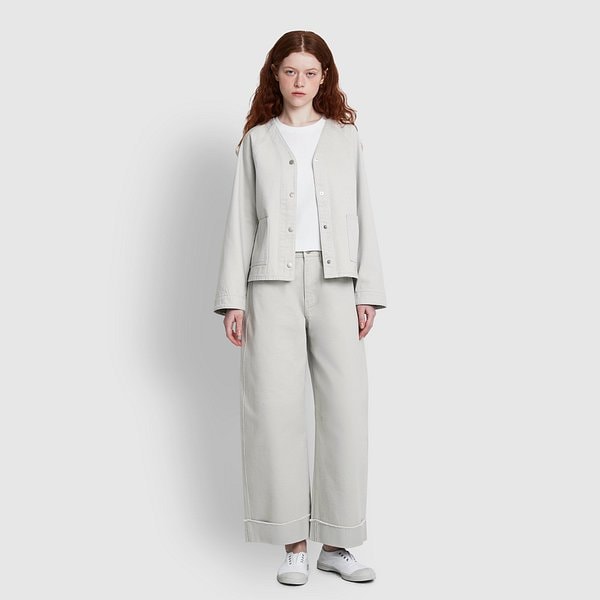 여 데님 V넥 자켓 J106201017082