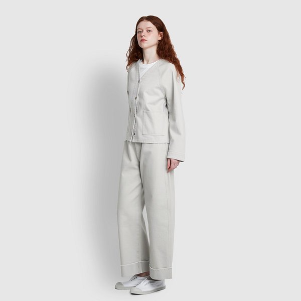 여 데님 V넥 자켓 J106201017082