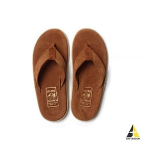 ISLAND SLIPPER Men`s Suede With Leather Thong (PT203SLPNCG) (스웨이드 플립플랍)