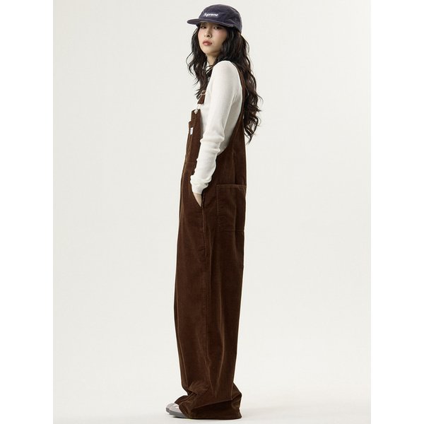 코듀로이 오버롤 브라운_Corduroy Overall Brown