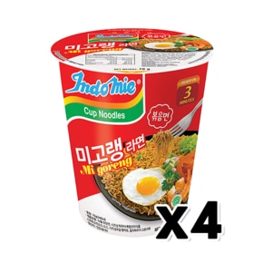 인도미 미고랭라면 용기컵볶음비빔면 70g x 4개