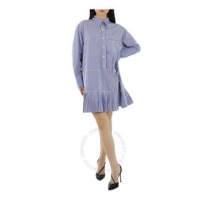 블루 Tie-detail 셔츠 드레스 브랜드 사이즈 38 (US 사이즈 4) 여성 CHC20SRO4104599G