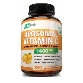 [해외직구]뉴트리플레어 리포소말 비타민C 1600mg 180베지캡슐 NutriFlair Vitamin C Liposomal