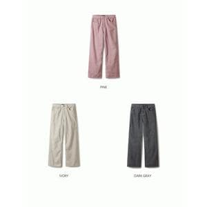 후아유 여성 코듀로이 와이드 팬츠 Corduroy Wide Pants F_WHTAE4T33FSG