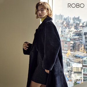 로보 [온플] 로보 24FW 스페인 라도마社 리버시블 더블 롱 무스탕