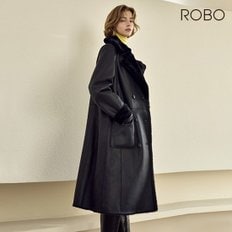 [온플] 로보 24FW 스페인 라도마社 리버시블 더블 롱 무스탕