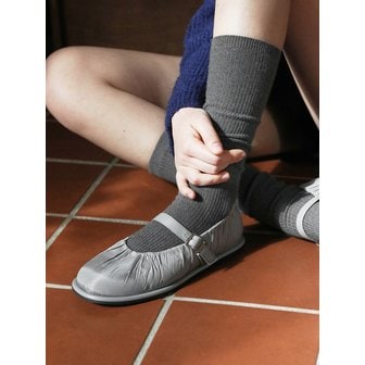 사뿐 모에카 털안감 플랫슈즈 (1.5cm)