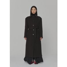 아모멘토 24FW SINGLE BREASTED MAXI LONG COAT (2COLORS)