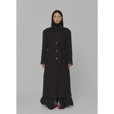 샵아모멘토 아모멘토 24FW SINGLE BREASTED MAXI LONG COAT (2COLORS)