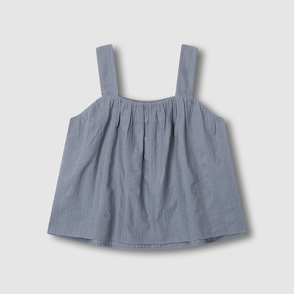 여 링클 민소매 파자마 셔츠 J206201091096