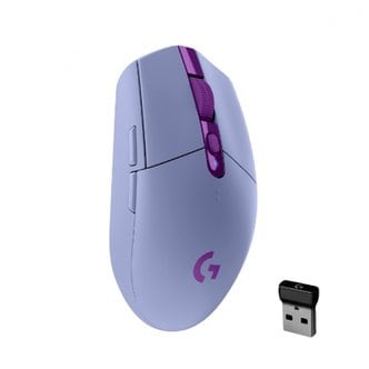  로지텍 게이밍 마우스 G304 LIG304 라이트스피드 라일락 G304-LC (광학/무선) /버튼 6개/USB