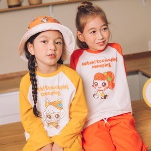 이모션캐슬 키즈 알쏭달쏭 캐치티니핑 라글란 티셔츠 2종 택1(솔찌핑/나나핑)