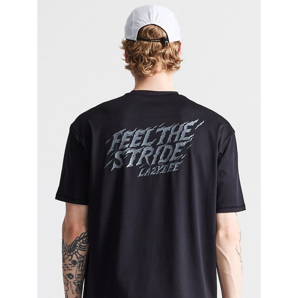 스트라이드 쿨링 여성 남자 숏 슬리브 러닝 반팔 블랙2