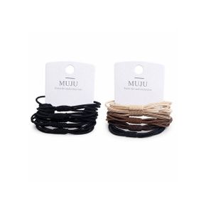 무지 블랙 머리끈 헤어밴드 고무줄 5P LM 1010668_P436418648