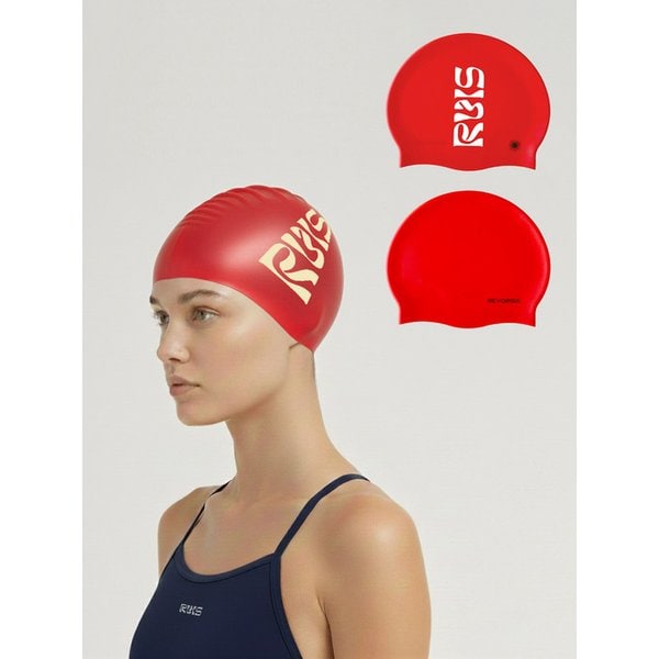 RVIS halo core swimcap fiery red