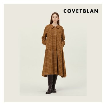 코벳블랑 [COVETBLAN] 체크 플레어 원피스(V226MOP107W)