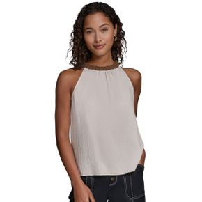 칼라거펠트 우먼 Halter 넥 탑 - Bisque 27045952 1390185