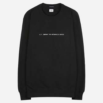 CP컴퍼니 24SS 16CLSS040A 006452W 999 그래픽 프린팅 맨투맨 블랙