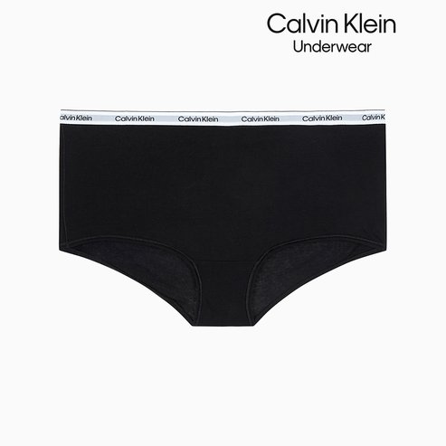 Calvin Klein Underwear 여성 모던로고 미드라이즈 보이쇼츠 (QD5195-UB1)