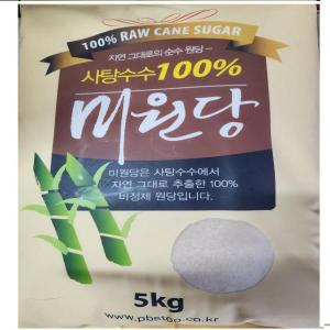 제이큐 건강한 밥상 자연사탕수수백프로 비정제원당5kg