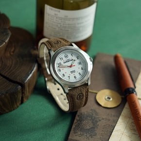 익스페디션 메탈 40mm 필드워치 남성 빈티지 가죽시계