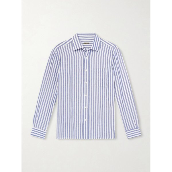 루비나찌 스트라이프 리넨 셔츠 46376663163091838