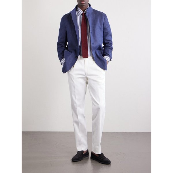 루비나찌 스트라이프 리넨 셔츠 46376663163091838