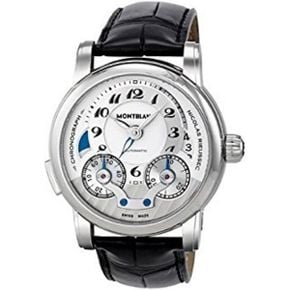 일본 몽블랑 시계 Mont Blanc Nicolas Rieussec 자동 감김 크로노그래프 남성 손목시계 MB106595