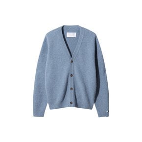 Men Alpaca Cardigan (Melange Blue)_D6WAW24003BUX