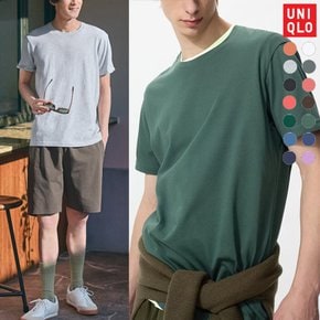 UNIQLO 유니클로 드라이 컬러 크루넥 티셔츠 화이트 그레이 블랙