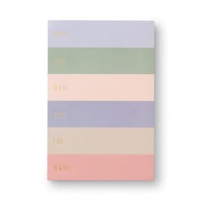 Muted Color Block 위클리 메모 노트 패드