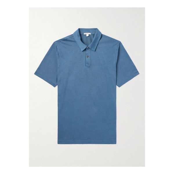 수피마 코튼 저지 폴로 셔츠 블루 1647597319007912