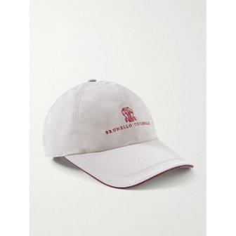 부르넬로쿠치넬리 브루넬로쿠치넬리 로고 자수 쉘 캡 46376663162997976