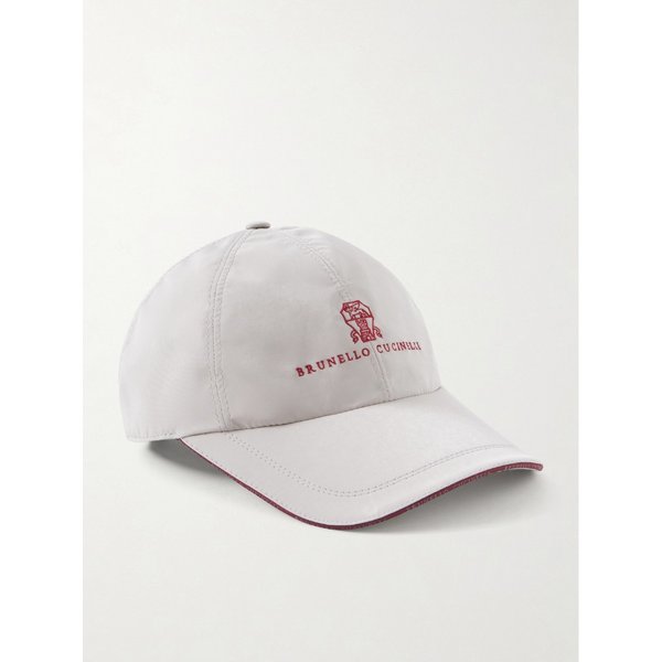 브루넬로쿠치넬리 로고 자수 쉘 캡 46376663162997976