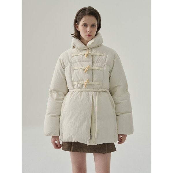 우드 토글 덕 다운 하프 점퍼 [2COLORS]