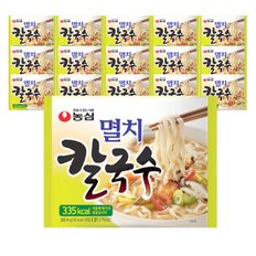 농심 멸치 칼국수 15개 담백한 시원한 국물맛 간편 간편식사 GT