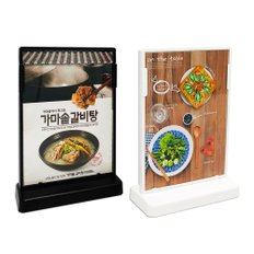 A6 아크릴 메뉴꽂이 테이블용 스탠드 쇼케이스 T형 메뉴판