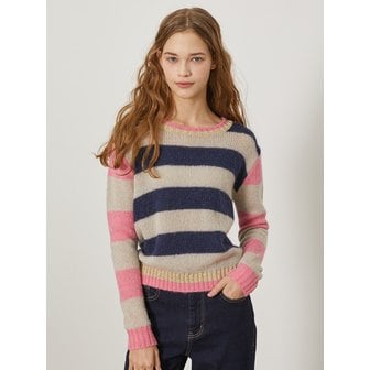 메르시앤에스 Mohair Blend Color-toning Knit Top SZALKN4