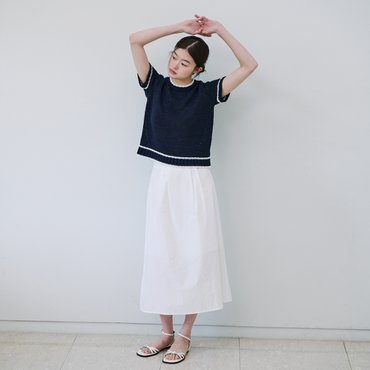 YUPPE COTTON LONG SKIRT_WHITE