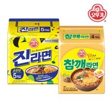 진라면 순한맛 120g x 5개+참깨라면 115g x 4개