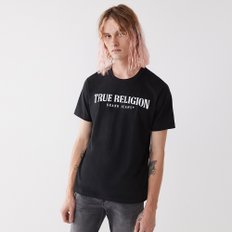 [TRUE RELIGION] REFLECTIVE ARCH LOGO CREW TEE_105597_JET BLACK