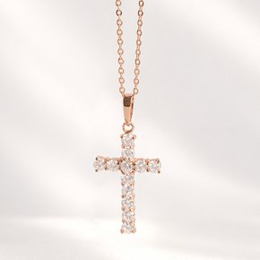 14K 엣지 크로스 펜던트