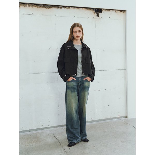 빅 포켓 하이넥 견장 점퍼 (VJMAI2110)