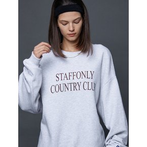 COUNTRY CLUB SWEATSHIRTS (MELANGE WHITE)