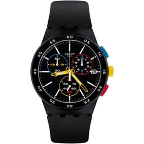 일본 스와치 시계 S워치 블랙ONE CHRONO SUSB416 블랙 One Wrist워치 워치 3 ATM Water Resistan