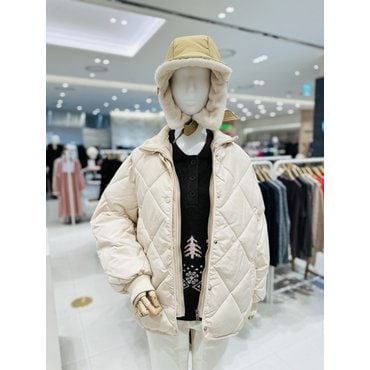 新品タグ付き⭐︎BEIGE, リバーフードコート ホワイト 4 RIGAUD