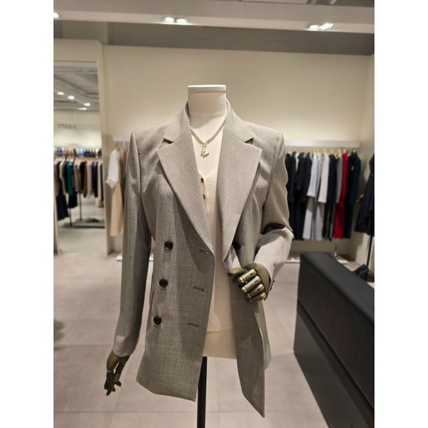 [파주점] 멜란지 테일러드 더블 버튼 자켓 JS4B0JK722