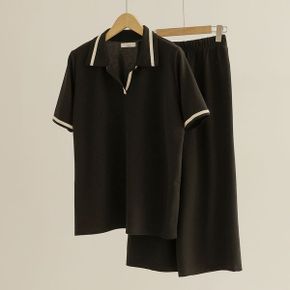 테이 배색 밴딩 팬츠 SET_P422509451