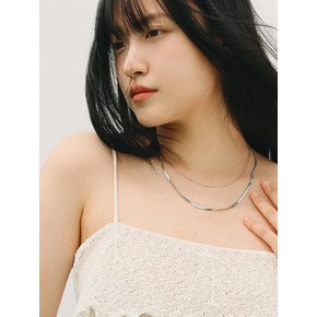 [SET] 레이어드 스네이크 체인 네크리스