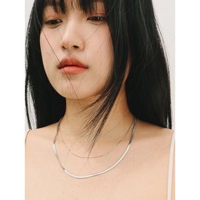 [SET] 레이어드 스네이크 체인 네크리스